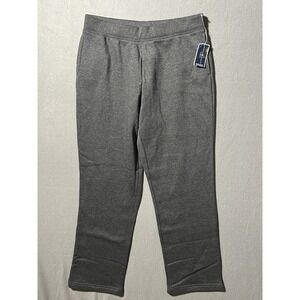 Karen Scott Sport Women's Medium Charcoal Heather Fleece Sweatpants NWT